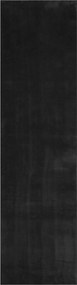 vidaXL Χαλί HUARTE Μαύρο 80 x 750 cm 100% Πολυεστέρας Επίπεδος