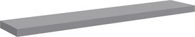 vidaXL Ράφια Τοίχου 4 τεμ. Γκρι 120x23,5x3,8 εκ. MDF