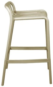 Σκαμπό μπαρ Zoi pp σε απόχρωση cappucino 36x56x87 εκ. 36x56x87 εκ.