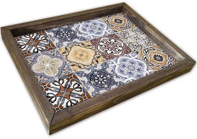 Δίσκος Σερβιρίσματος 847TRX0202 30x40cm Multi Aberto Design Mdf,Ξύλο