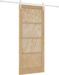 vidaXL Συρόμενη Πόρτα ORKDAL Φυσικό και Λευκό 86 x 198,5 cm