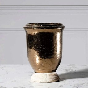 Βάζο Κεραμικό 0110-8 19x19x25,5cm Gold Supergreens Ceramic