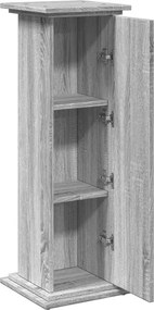 vidaXL Βάση Οθόνης με Αποθ. Γκρι Sonoma 31x30x90 εκ Επεξεργασμένο Ξύλο