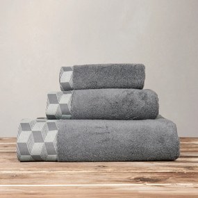 Πετσέτα Σώματος (90x145) Nima Luxe D.Grey 600gsm