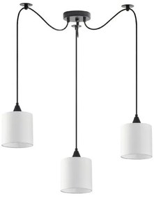 Κρεμαστό Φωτιστικό Οροφής Ύφασμα ADEPT H300 Φ40 Homelighting-77-9015-Λευκό 77-9015