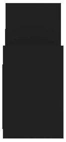 vidaXL Βοηθητικό Ντουλάπι Μαύρο 60 x 26 x 60 εκ. από Μοριοσανίδα