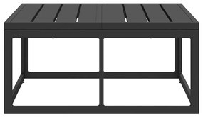 vidaXL Εξωτερικά Έπιπλα Μαύρο 70 x 71.5 x 32 εκ Μέταλλο