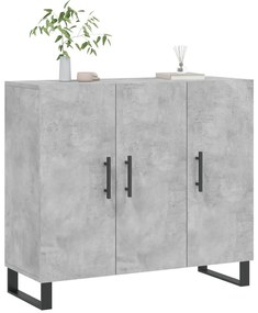 vidaXL Ντουλάπι Γκρι Σκυροδέματος 90x34x80 εκ. Επεξεργασμένο Ξύλο