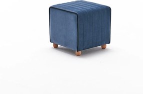 Πουφ Σκαμπό Μπλε MONA 40x40x40