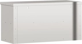 vidaXL Ντουλάπι Κουζίνας Επιτοίχιο με Ράφι Ανοξείδωτο Ατσάλι