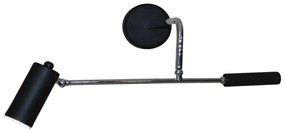 Φωτιστικό Τοίχου - Απλίκα HL-3558-1 S 77-3905 Sherry Black & Nickel Homelighting Metal