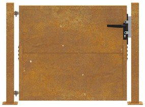 vidaXL Πόρτα Κήπου 100x100 εκ. από Ατσάλι Corten