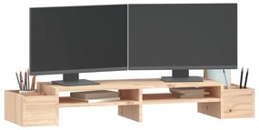 vidaXL Βάση Οθόνης 100 x 27,5 x 15 εκ. από Μασίφ Ξύλο Πεύκου