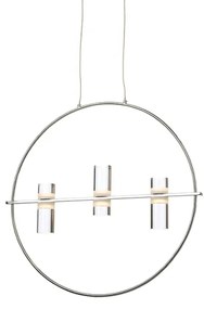 Κρεμαστό Φωτιστικό Οροφής LED 12W 3000Κ 1080LM Φ53 IONIAN ACA-JNEP12LED53CH-Χρώμιο JNEP12LED53CH