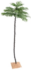 vidaXL Δέντρο Φοίνικας με 252 LED Θερμό Λευκό 400 εκ.