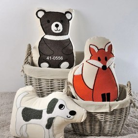 Μαξιλάρι Διακοσμητικό (Με Γέμιση) Bear 41-0556 Grey Down Town Cotton-Polyester