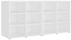 vidaXL Παπουτσοθήκες 2 τεμ. Λευκές 52,5 x 30 x 50 εκ.