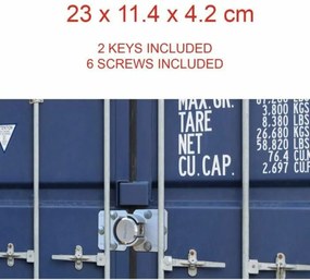 Κλείδωμα πλήκτρων Master Lock Ψευδάργυρος Ορθογώνιο (4 Μονάδες)