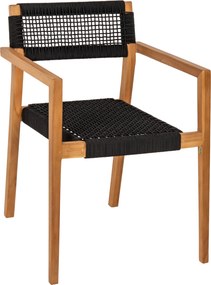 ΠΟΛΥΘΡΟΝΑ CHARLOTTE HM9637.02 ΞΥΛΟ TEAK & ΜΑΥΡΟ ΣΧΟΙΝΙ--B'ΔΙΑΛΟΓΗΣ 59x54x83Y