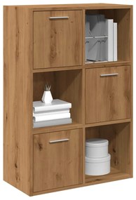 Βιβλιοθήκη Τεχνίτης Δρυς 60,5x30x90 εκ. Επεξεργασμένο Ξύλο