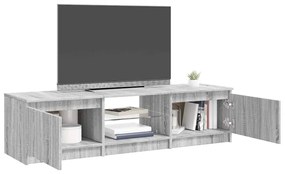 vidaXL Έπιπλο Τηλεόρασης με LED Γκρι Sonoma 140 x 40 x 36 εκ.