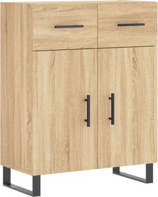 vidaXL Ντουλάπι Sonoma δρυς 69,5 x 34 x 180 εκ. από Επεξεργασμένο Ξύλο