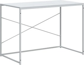 vidaXL Γραφείο Υπολογιστή Λευκό 110 x 60 x 70 εκ. από Επεξ. Ξύλο