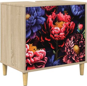 vidaXL Ντουλάπι Μπάνιου KIEL Sonoma 60 x 40 x 60 εκ Επεξεργασμένο Ξύλο