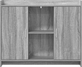 vidaXL Πλαϊνό γραφείο Grey Sonoma 98,5 x 33 x 80 εκ Επεξεργασμένο Ξύλο