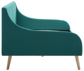 vidaXL Πλαίσιο Daybed Πράσινο Υφασμάτινο + Στρώμα Αφρού Μνήμης