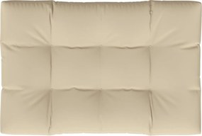 vidaXL Μαξιλάρι Παλέτας Μπεζ 120 x 80 x 12 εκ. Υφασμάτινο
