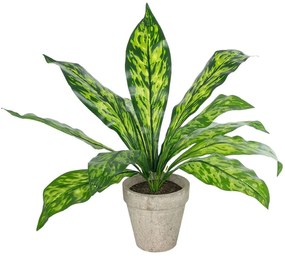 Τεχνητό Φυτό Σε Κασπώ Spathiphyllum 20905 Φ40x33cm Green-Grey GloboStar Πολυαιθυλένιο,Ύφασμα