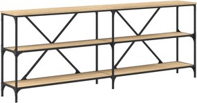 vidaXL Τραπέζι Κονσόλα Sonoma Δρυς 200x30x75 εκ. Επεξ. Ξύλο/Σίδηρος