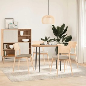 vidaXL Επιτραπέζια επιφάνεια 100x50x4 εκ. από Μασίφ Ξύλο Δρυός Οβάλ