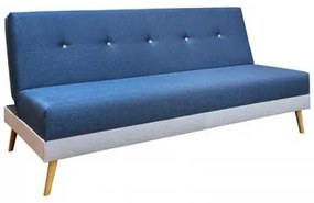 ΚΑΝΑΠΕΣ-ΚΡΕΒΑΤΙ Fylliana Napster DENIM ΥΦΑΣΜΑ ΜΕ ΓΚΡΙ ΡΙΓΑ 180x80x95εκ 831-225-006