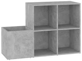 vidaXL Παπουτσοθήκη Χολ Γκρι Σκυροδ. 105 x 35,5 x 70 εκ. Επεξ. Ξύλο