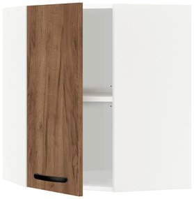 Corner Wall cabinet Emma 60 cm Καφέ