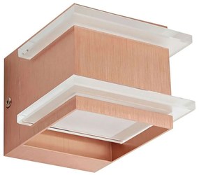 Φωτιστικό Τοίχου VK/03077WA/COP 10x8cm 1xG9 42W Copper-Clear VKLed