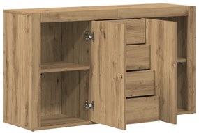 vidaXL Γραφείο Δρυς Επεξεργασμένο ξύλο 120 x 36 x 69 εκ. Πλαϊνό γραφείο