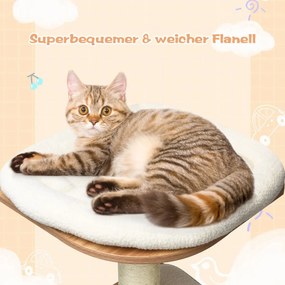 Costway  Πολυεπίπεδο Ονυχοδρόμιο Γάτας με Φυσικό Σχέδιο και Σταθερή Κατασκευή PS7431NA