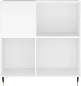 vidaXL Έπιπλο Δίσκων Λευκό 84,5 x 38 x 89 εκ. από Επεξεργασμένο Ξύλο