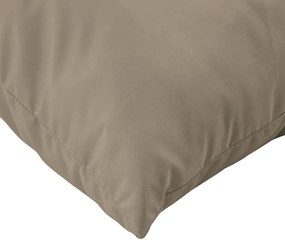 vidaXL Μαξιλάρια Καναπέ 4 τεμ. Taupe 60x60 εκ. Υφασμάτινα