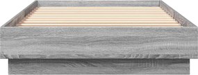 vidaXL Κρεβάτι δαπέδου Γκρι Sonoma 80 x 200 cm Επεξεργασμένο Ξύλο