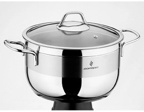 Κατσαρόλα Με Γυάλινο Καπάκι 20X11Cm YMS00200120 - 3.2Lt Soft Inox Max Home 20cm Stainless Steel