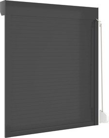 vidaXL Ρολό εισόδου Ανθρακί 110 x 130 cm Αλουμίνιο και Πολυουρεθάνη