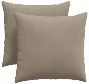 vidaXL Μαξιλάρι Καναπέ 2 pcs Taupe 45 x 45 cm ύφασμα