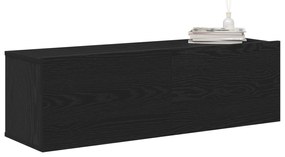 vidaXL Κόγχες τηλεόρασης 2 τεμ Μαύρο Δρύς 100x30x30 εκ Επεξεργασμένο ξύλο