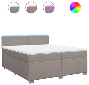 ΚΡΕΒΑΤΙ BOXSPRING ΜΕ ΣΤΡΩΜΑ TAUPE 200X200 ΕΚ. ΥΦΑΣΜΑΤΙΝΟ 3288292