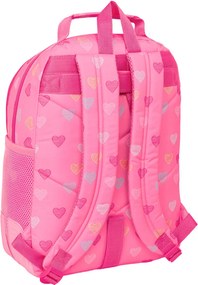 Σχολική Τσάντα Benetton Heart Ροζ 32 x 42 x 15 cm