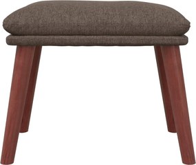 vidaXL Υποπόδιο Taupe 45 x 29,5 x 35 εκ. Υφασμάτινο
